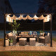 Pérgola Giona 277x363cm de acero termolacado negro - Sunjoy