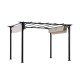 Pérgola Giona 277x363cm de acero termolacado negro - Sunjoy