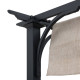 Pérgola Giona 277x363cm de acero termolacado negro - Sunjoy