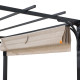Pérgola Giona 277x363cm de acero termolacado negro - Sunjoy
