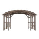 Pérgola Dajti 427x305cm de madera maciza con cubierta - Sunjoy