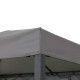 Cenador de jardín Kabru 220x280cm en acero antracita y mosquitera - Sunjoy