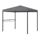Cenador de jardín Kabru 220x280cm en acero antracita y mosquitera - Sunjoy