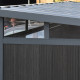 Caseta de jardín de madera compuesta 19,2mm antracita 5,95m² con claraboya GORDON - Woodlife Garden