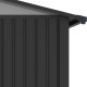 Caseta de jardín Kosto de acero galvanizado, doble pendiente 7,6m² + kit de anclaje - X-Métal