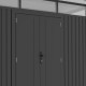 Caseta de jardín de acero galvanizado, con techo inclinado 5,7m² + kit de anclaje Kosto - X-Metal