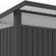Caseta de jardín de acero galvanizado, con techo inclinado 5,7m² + kit de anclaje Kosto - X-Metal