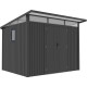 Caseta de jardín de acero galvanizado, con techo inclinado 5,7m² + kit de anclaje Kosto - X-Metal
