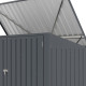 Cofre de jardín multifuncional 2300L de acero galvanizado - X-METAL