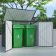 Cofre de jardín multifuncional 2300L de acero galvanizado - X-METAL