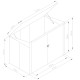 Cofre de jardín multifuncional 2300L de acero galvanizado - X-METAL