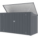 Cofre de jardín multifuncional 3150L de acero galvanizado - X-METAL