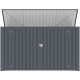 Cofre de jardín multifuncional 3150L de acero galvanizado - X-METAL