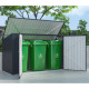 Cofre de jardín multifuncional 3150L de acero galvanizado - X-METAL