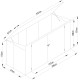 Cofre de jardín multifuncional 3150L de acero galvanizado - X-METAL