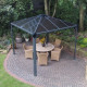 Pérgola de aluminio y policarbonato 295x295cm Palermo™ 3000 - Canopia