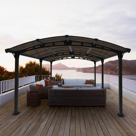 Pérgola de jardín de aluminio y policarbonato Tucson™ 5000 – Canopia