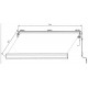 Toldo motorizado 500x300cm antracita tejido poliéster antracita LUXO - X-METAL
