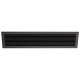Rejilla de ventilación frontal con marco negro para caseta de jardín - Everbox