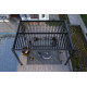 Pérgola bioclimática autoportante motorizada de aluminio negro grafito 3x3m - con mando a distancia - X-METAL