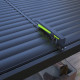 Pérgola bioclimática autoportante motorizada de aluminio negro grafito 3x3m - con mando a distancia - X-METAL