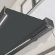 Toldo motorizado 400x350cm tejido poliéster antracita LEDY - X-METAL