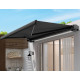 Toldo motorizado 500x300cm antracita tejido poliéster antracita LUXO - X-METAL