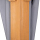 Cortinas de poliéster gris para cenador de jardín 395x395cm - Sunjoy