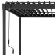 Pérgola bioclimática autoportante STEEL de acero galvanizado lacado antracita 3x4m - X-METAL