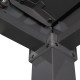 Pérgola bioclimática autoportante STEEL de acero galvanizado lacado antracita 3x3m - X-METAL