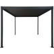 Pérgola bioclimática autoportante STEEL de acero galvanizado lacado antracita 3x4m - X-METAL