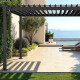 Pérgola bioclimática autoportante STEEL de acero galvanizado lacado antracita 3x4m - X-METAL