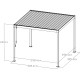 Pérgola bioclimática autoportante STEEL de acero galvanizado lacado antracita 3x3m - X-METAL