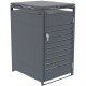 Cubrecubo de acero galvanizado antracita para contenedor de 240L - X-METAL