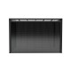 Pérgola autoportante con cubierta retráctil motorizada de aluminio negro grafito 3x3m - X-METAL