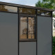 Ventana corredera con marco negro y paneles antracita - Everbox