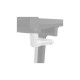 Kit de canaletas blancas para pérgola de 4m de profundidad - juego de 2 - X-METAL