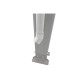 Kit de canaletas blancas para pérgola de 4m de profundidad - juego de 2 - X-METAL
