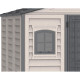 Caseta de Jardín WoodBridge II 10,5x8 de PVC + gris y antracita - DURAMAX