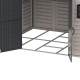 Caseta de Jardín WoodBridge II 10,5x8 de PVC + gris y antracita - DURAMAX