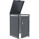 Cubrecubo de acero galvanizado antracita para contenedor de 240L - X-METAL