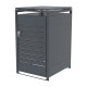 Cubrecubo de acero galvanizado antracita para contenedor de 240L - X-METAL