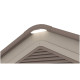 Caseta de jardín HDPE Sunlife 6,15m² crema y marrón + suelo - JOBU