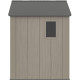 Caseta de jardín HDPE Sunlife 4,5m² crema y gris + suelo - JOBU