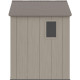 Caseta de jardín HDPE Sunlife 4,5m² crema y marrón + suelo - JOBU