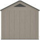 Caseta de jardín HDPE Sunlife 6,15m² crema y gris + suelo - JOBU