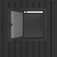 Caseta de jardín Kosto de acero galvanizado gris oscuro 8,64m² + kit de anclaje - X-Métal