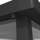 Caseta de jardín Kosto de acero galvanizado gris oscuro 8,64m² + kit de anclaje - X-Métal