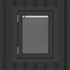 Caseta de jardín Kosto de acero galvanizado gris oscuro 8,64m² + kit de anclaje - X-Métal