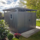 Caseta de jardín de acero galvanizado Kosto 8,64m² + kit de anclaje - X-Metal